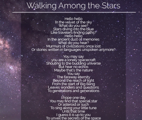 Song written by Psyche Inspired Intern.